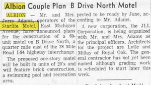 Star Lite Motel - Nov 1965 Owner Builds Another Motel (newer photo)